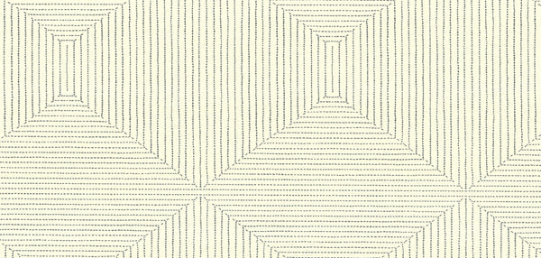 Athens Stitched Squares Dotted Line Wallcovering | Phillipe Romano