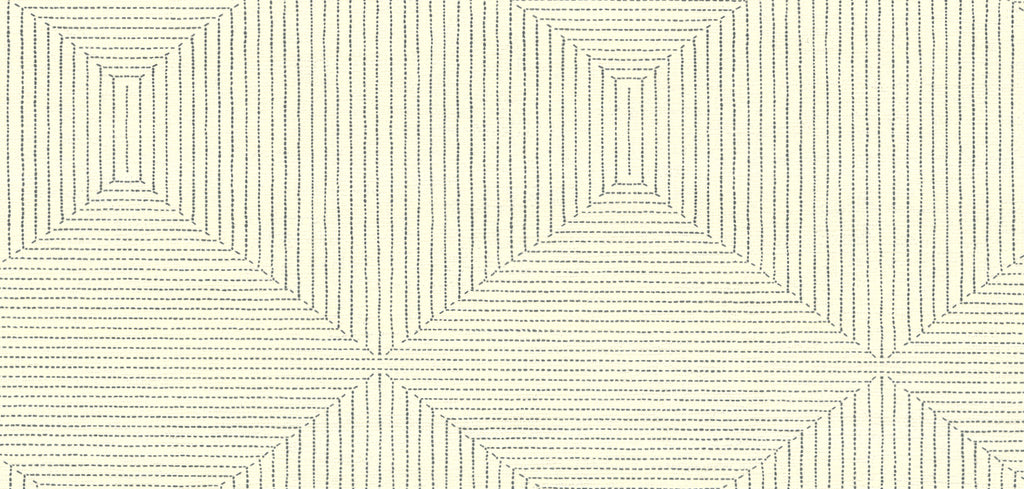 Athens Stitched Squares Dotted Line Wallcovering | Phillipe Romano