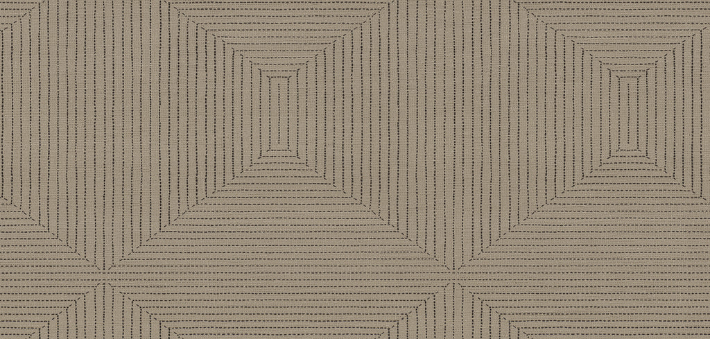 Athens Stitched Squares Macchiato Wallcovering | Phillipe Romano