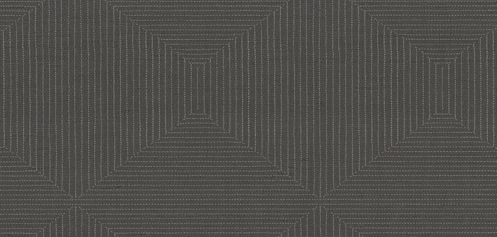 Athens Stitched Squares Shale Wallcovering | Phillipe Romano