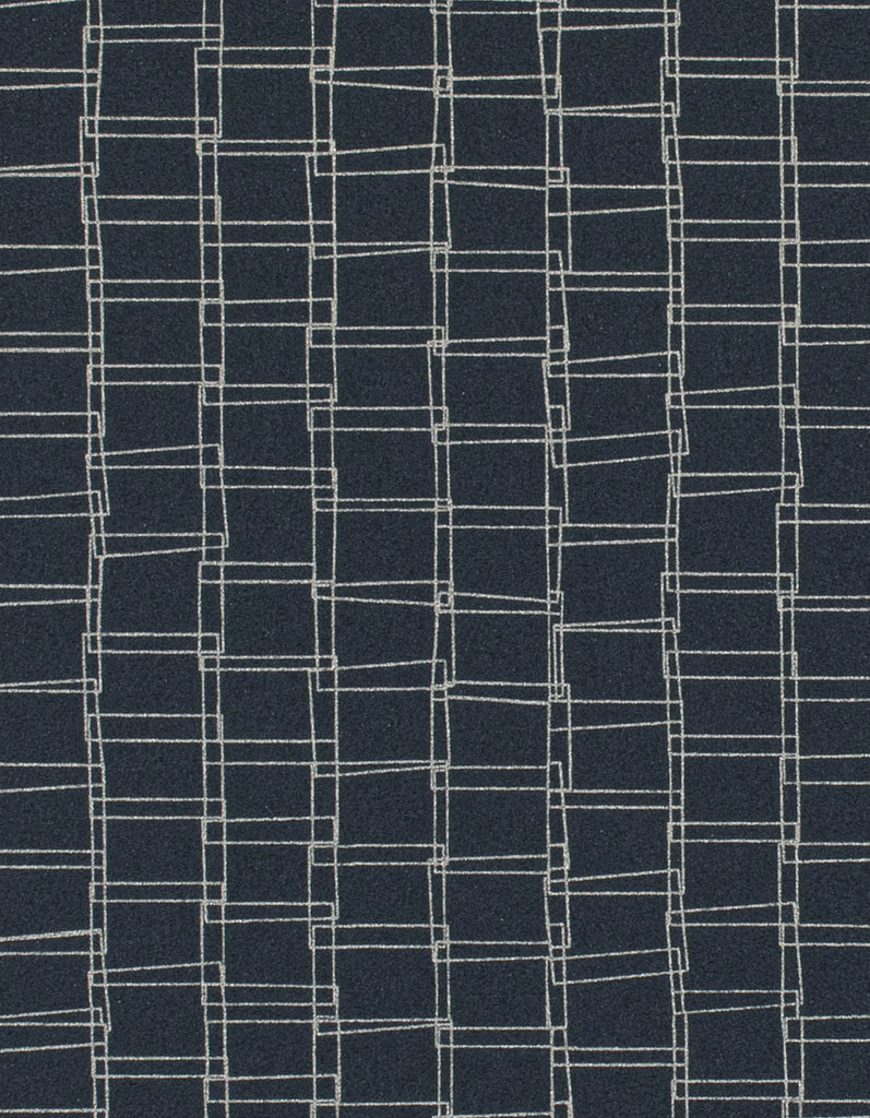 Stockholm Unhinged Ink Blue Wallcovering | Phillipe Romano
