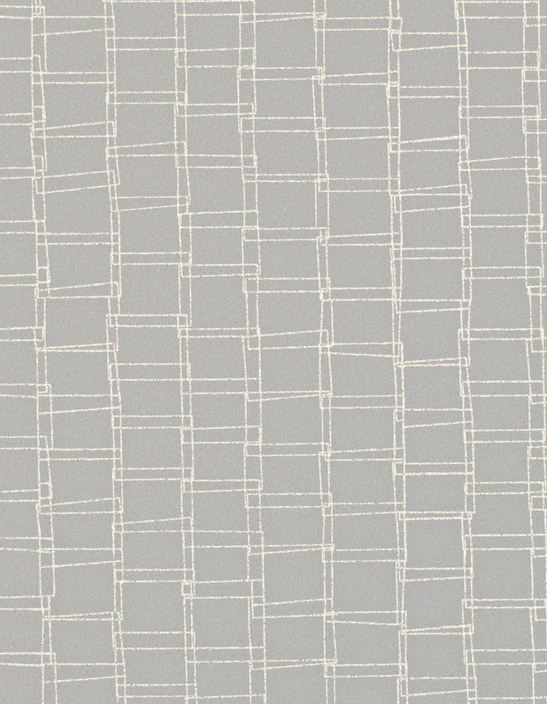 Stockholm Unhinged Soft Gray Wallcovering | Phillipe Romano