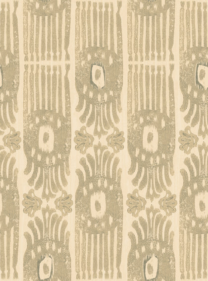 Tribal Ikat Angora - Beige Wallcovering | Mind the Gap