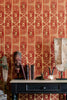 Tribal Ikat Lava Red Wallpaper | Mind The Gap