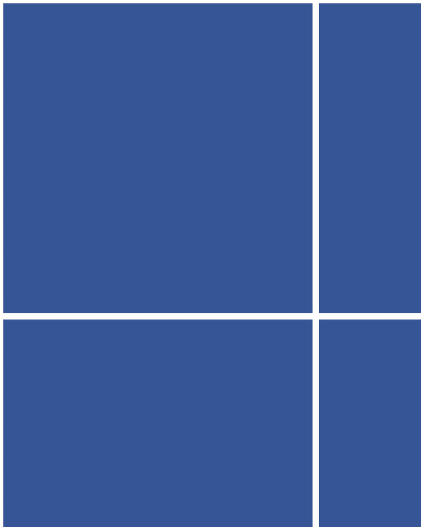 Grid Large Thin Blue