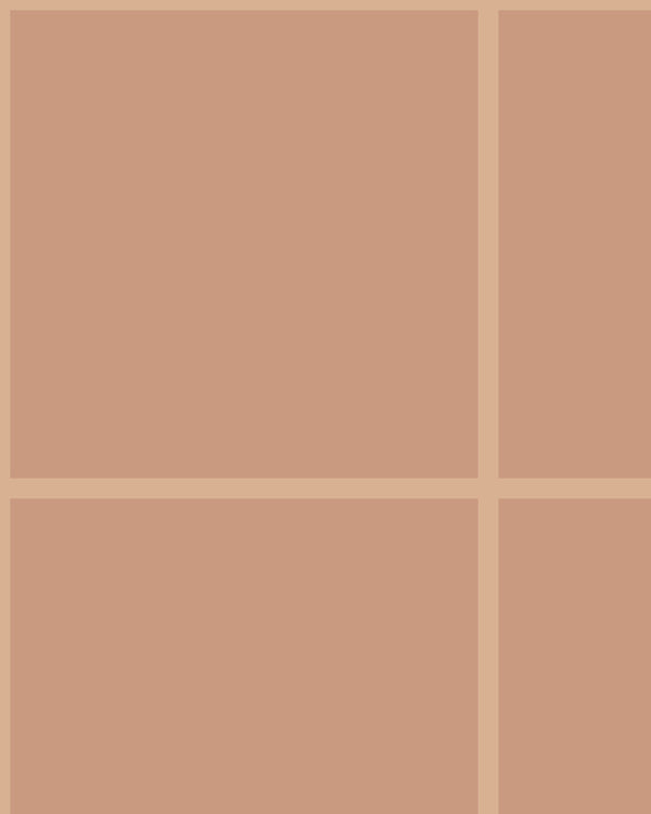 Grid Large Bold Beige | Poppy Print Studio Wallcovering