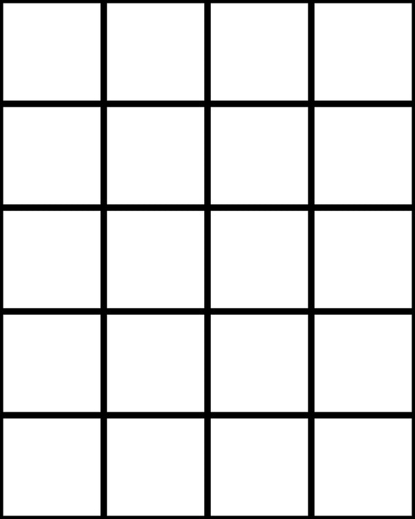 Grid Small Thin White | Poppy Print Studio Wallcovering