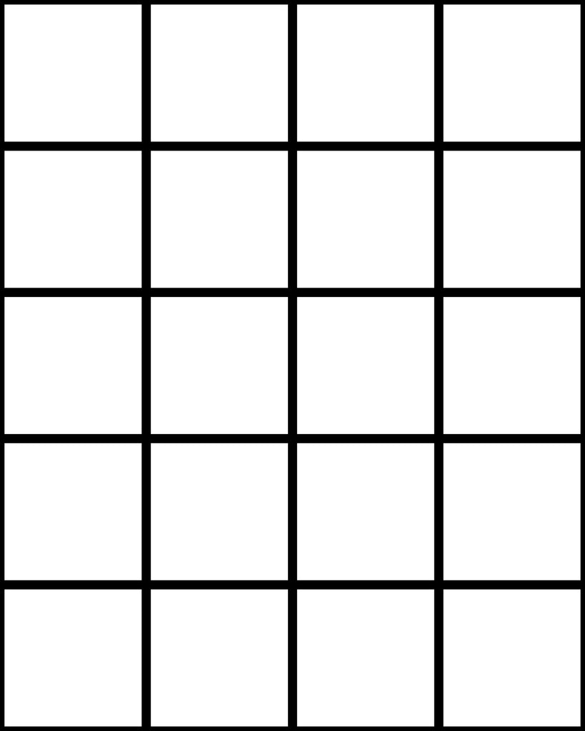 Grid Small Thin White
