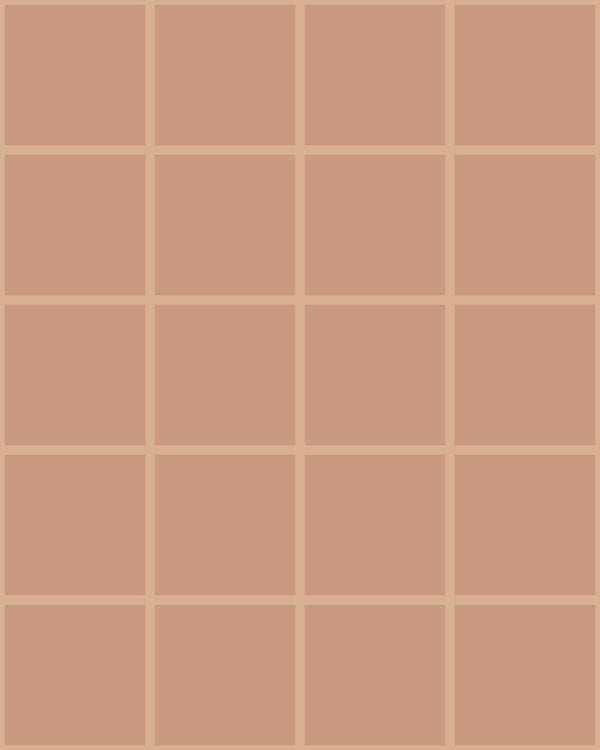 Grid Small Thin Beige | Poppy Print Studio Wallcovering