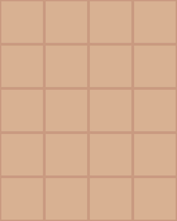 Grid Small Thin Beige | Poppy Print Studio Wallcovering