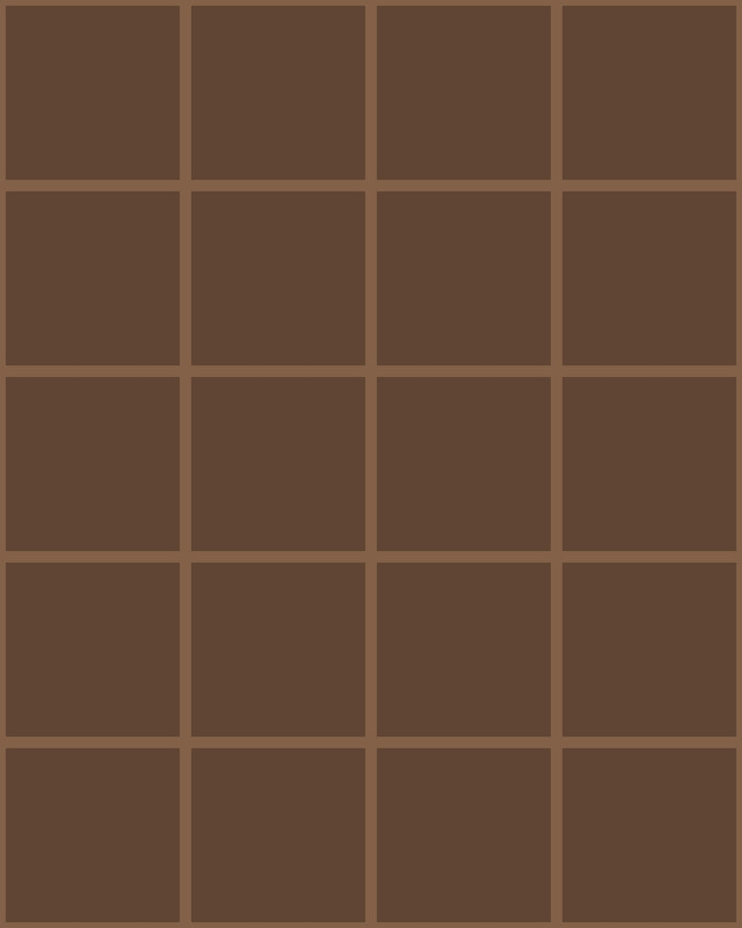 Grid Small Thin Brown