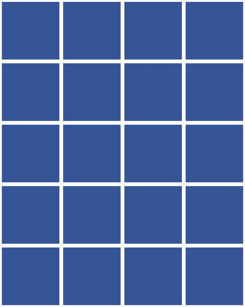Grid Small Thin Blue