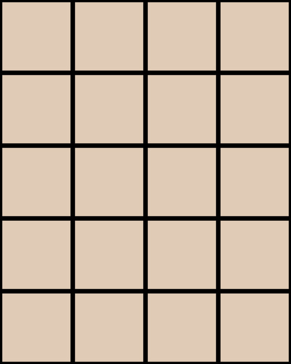 Grid Small Thin Black | Poppy Print Studio Wallcovering
