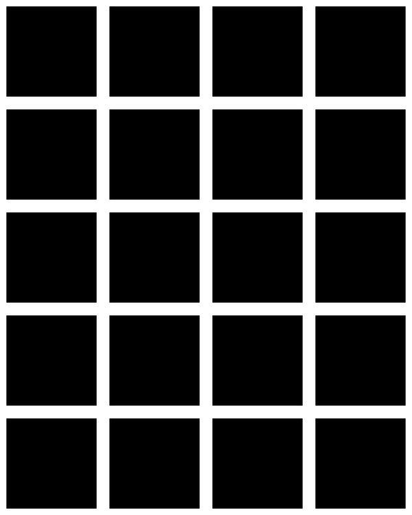 Grid Small Bold Black | Poppy Print Studio Wallcovering