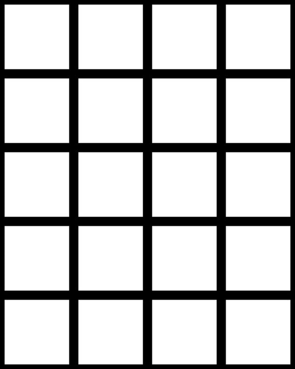 Grid Small Bold White | Poppy Print Studio Wallcovering
