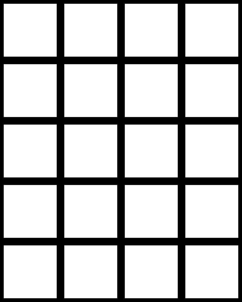 Grid Small Bold White