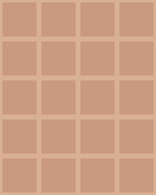 Grid Small Bold Beige | Poppy Print Studio Wallcovering