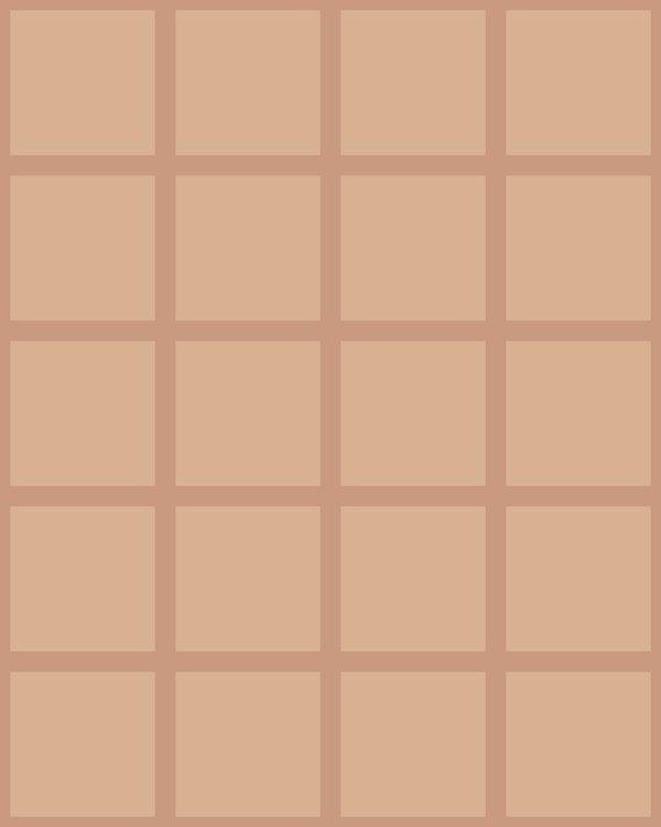 Grid Small Bold Beige | Poppy Print Studio Wallcovering