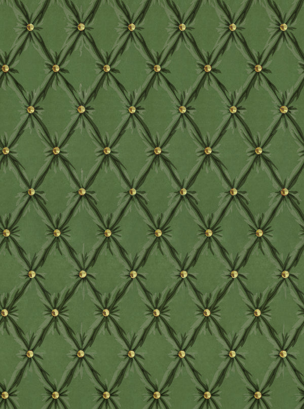 Tufted Panel Forest - Green Wallcovering | Mind the Gap