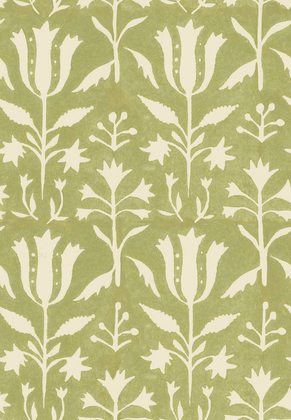 Tulipan Beechnut - Beige, Beechnut Wallcovering | Mind the Gap