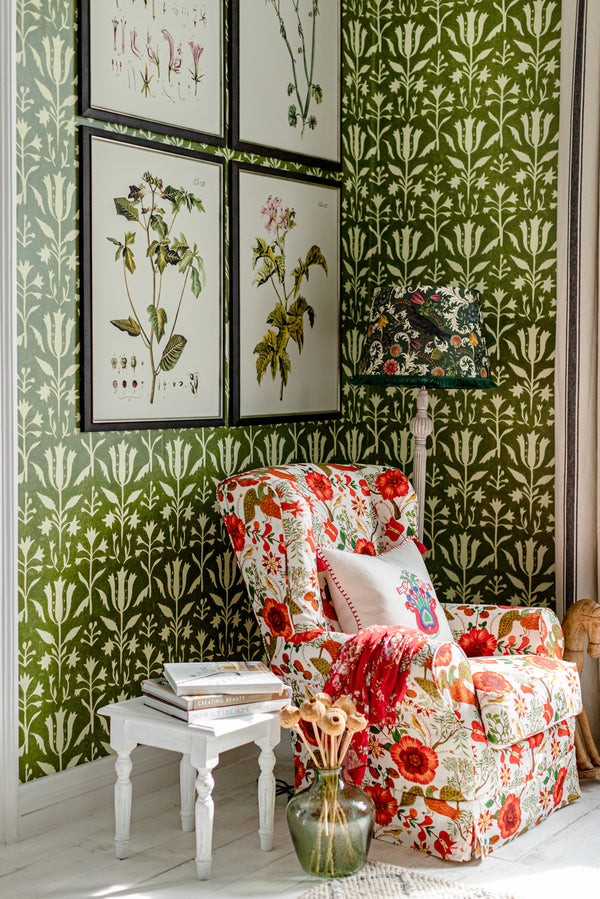 Tulipan Herbal - Beige, Herbal Wallcovering | Mind the Gap