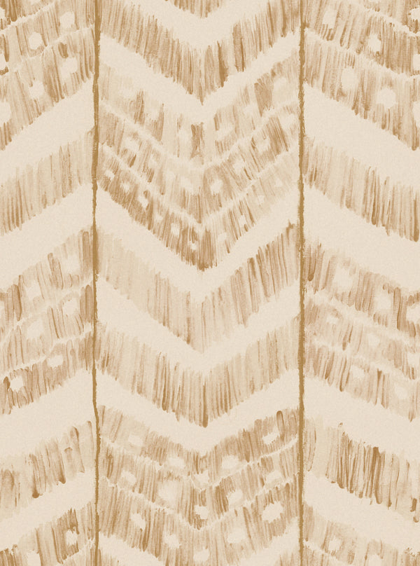 Turkish Ikat Taupe - Taupe, Off White Wallcovering | Mind the Gap