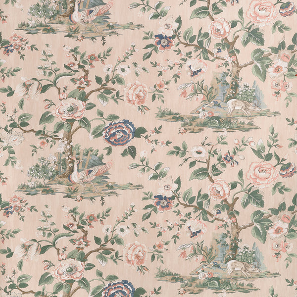 Forest Lodge, Apricot Wallcoverings | Thibaut