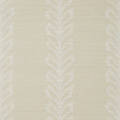 Evia Wide Width, Light Taupe and White Wallcoverings | Thibaut