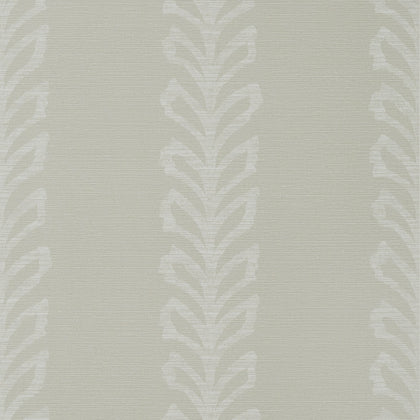 Evia Wide Width, Grey and White Wallcoverings | Thibaut