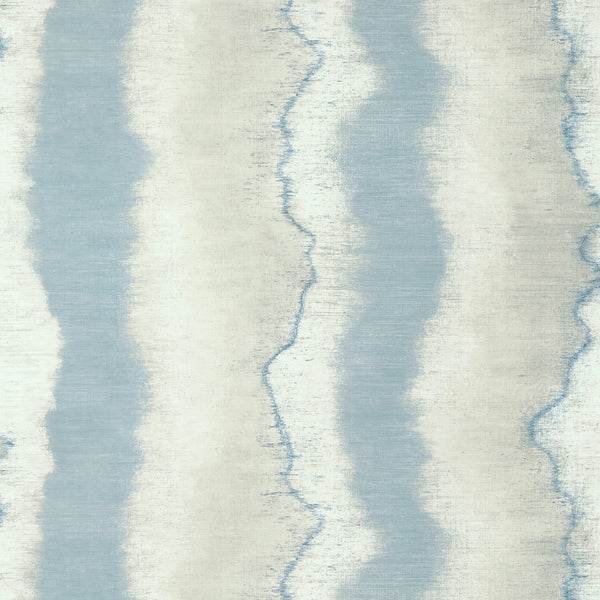 Geode Wide Width, Denim Wallcoverings | Thibaut