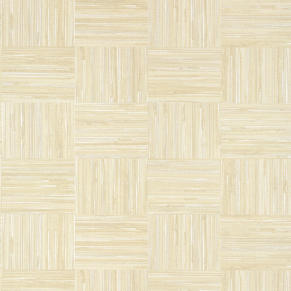 Bayshore Basket Wide Width, Sand Wallcoverings | Thibaut