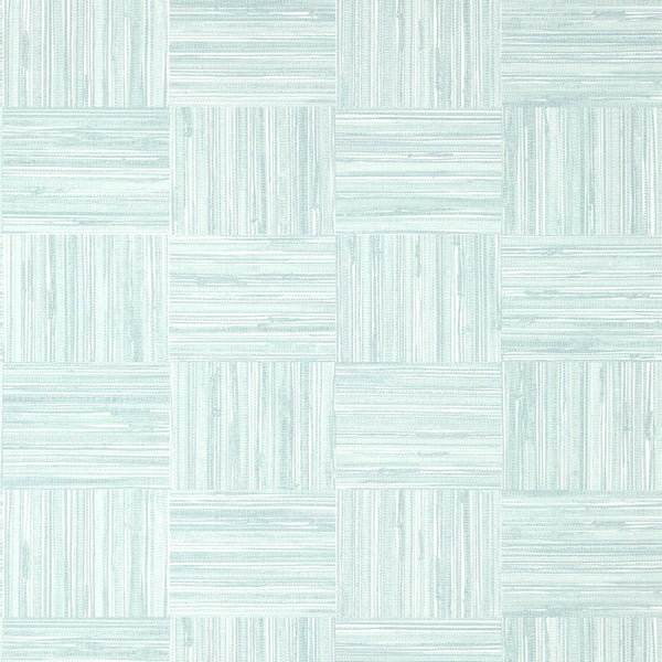 Bayshore Basket Wide Width, Robin's Egg Wallcoverings | Thibaut