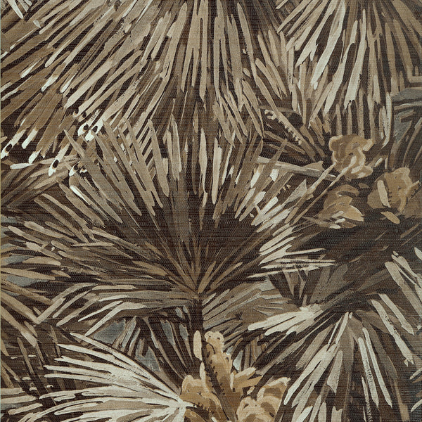 Palmier Wide Width, Brown Wallcoverings | Thibaut