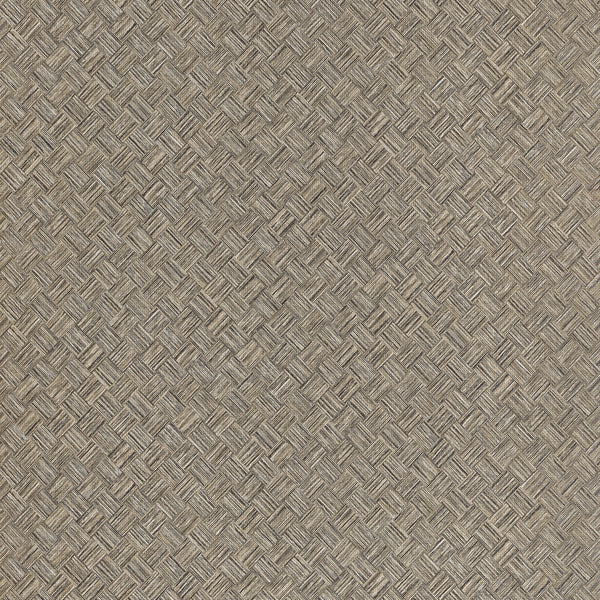 Saddle Weave Wide Width, Taupe Wallcoverings | Thibaut