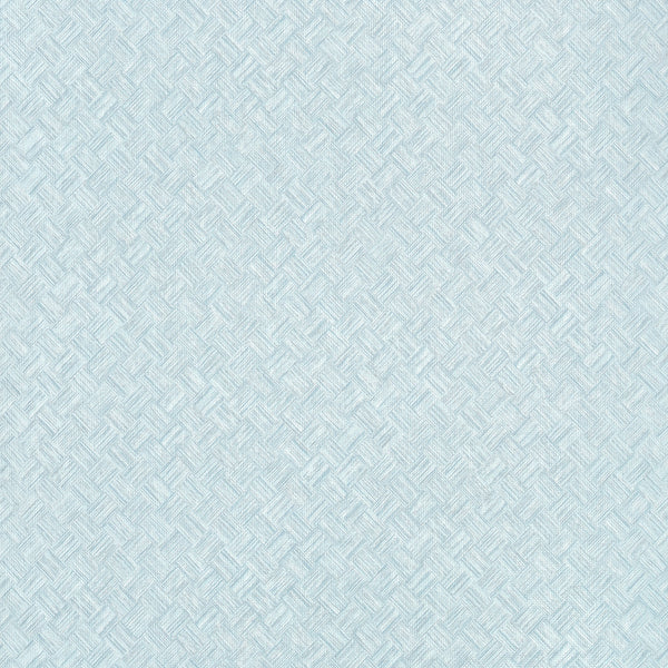 Saddle Weave Wide Width, Powder Blue Wallcoverings | Thibaut