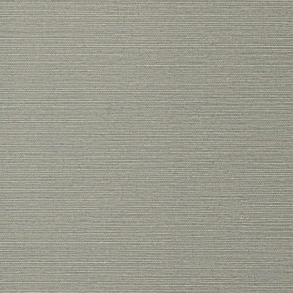 Taluk Sisal Wide Width, Dark Grey Wallcoverings | Thibaut