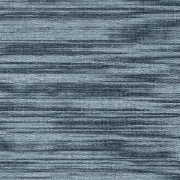 Taluk Sisal Wide Width, Blue Wallcoverings | Thibaut