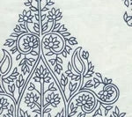 Navy on White Linen Wallcoverings | Home Couture