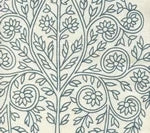 Navy on Cream Linen