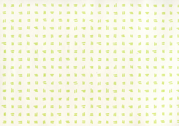 Tate Jungle Green on Almost White Screen Printed | China Seas
