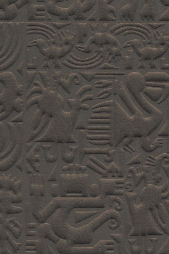 Chimu 3D Textile Graphite Wallpaper | Arte Europe
