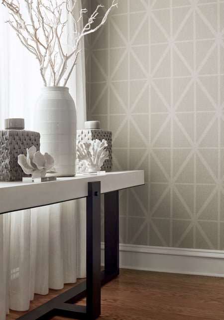 Cafe Weave Trellis, Putty