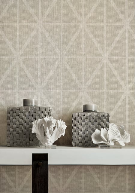 Cafe Weave Trellis, Putty