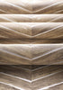 Wood Herringbone, Natural on Metallic Silver
