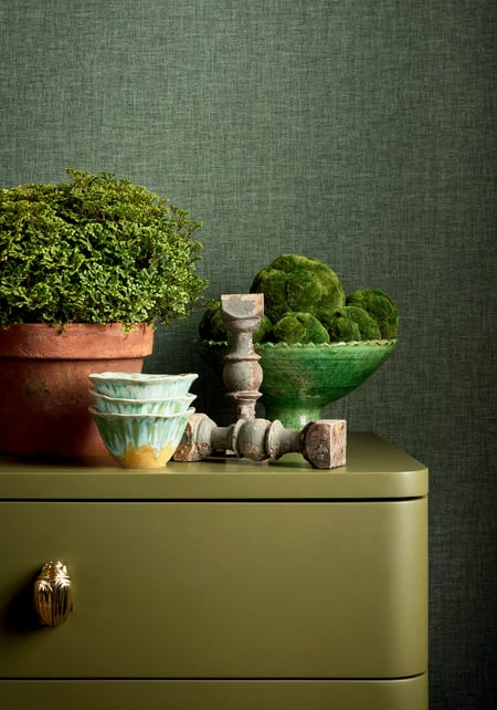 Linen Weave, Pine Green