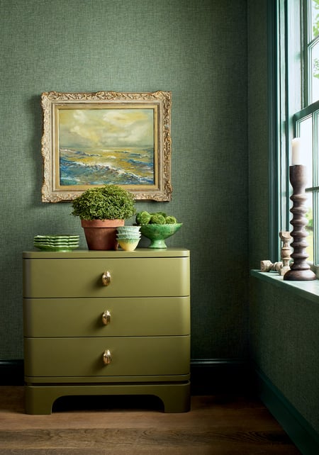 Linen Weave, Pine Green