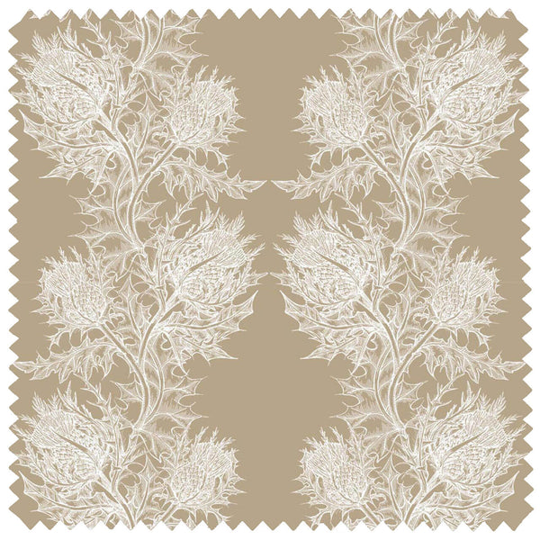 Thistle Linen White | Timorous Beasties Fabric