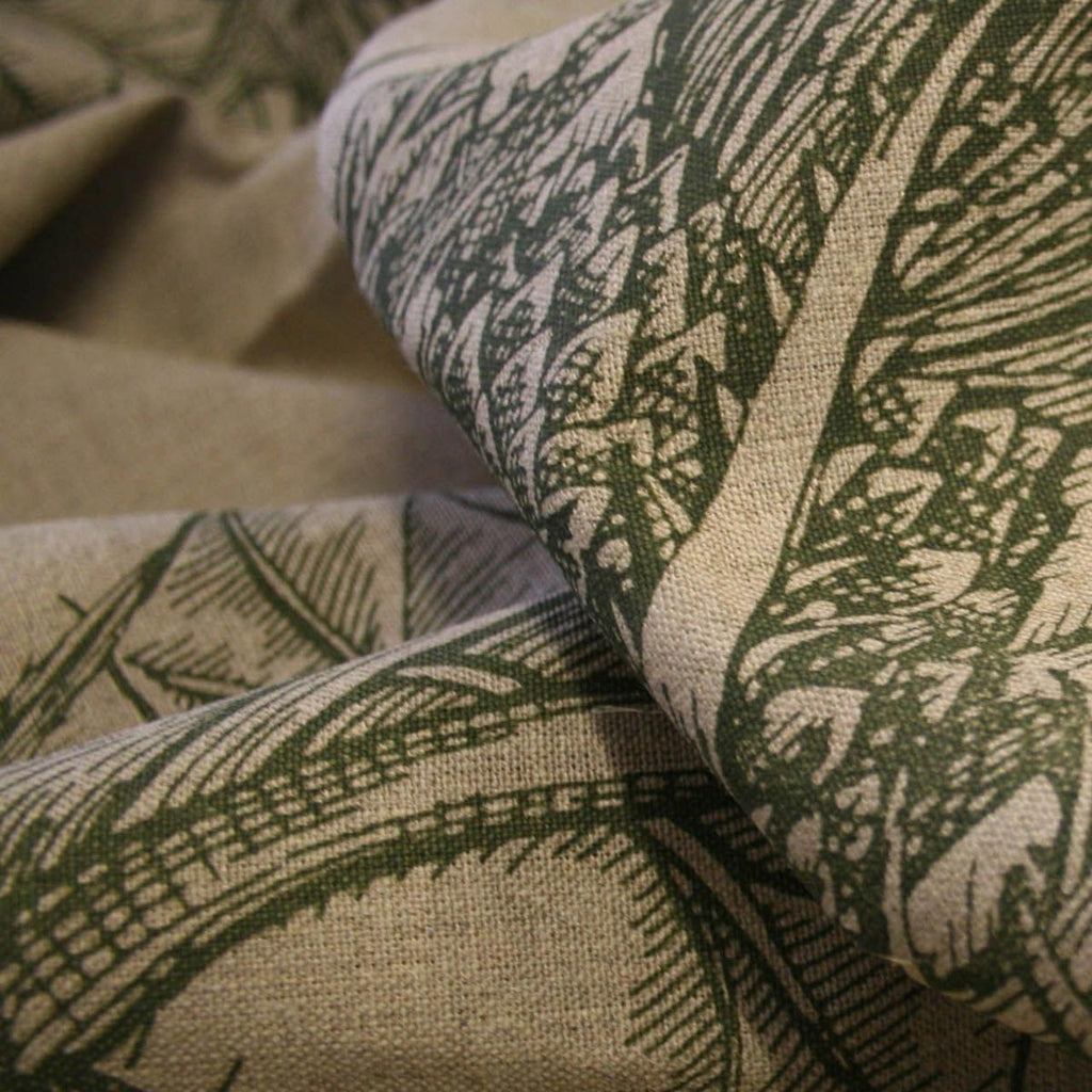Thistle Linen Olive Green