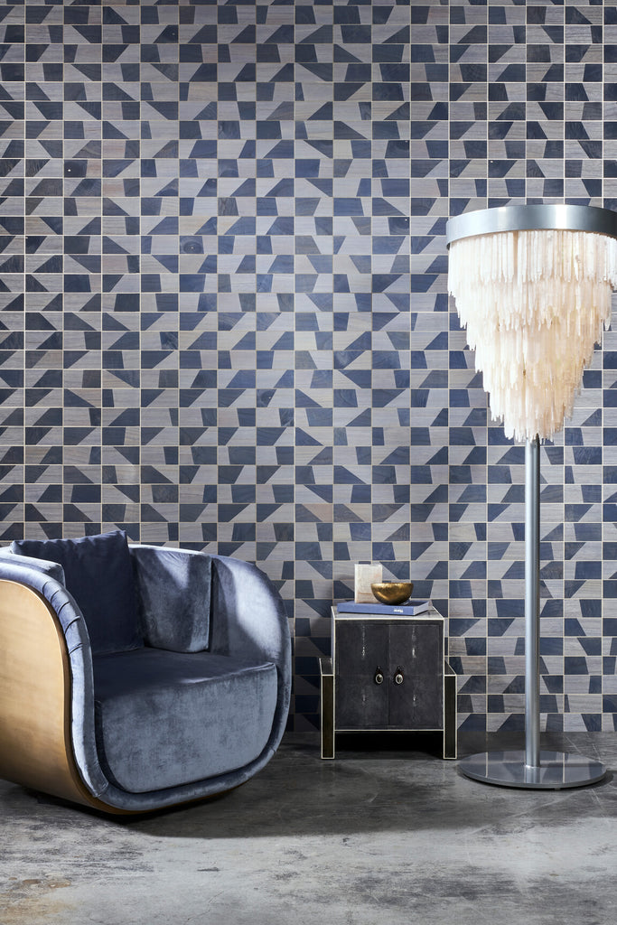 Trapeze Contemporary Real Wood Wallcovering -  - Image 2