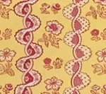 Toile Rayure de Vizille, Citron
